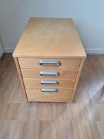 Ikea ladeblok op wielen bureau, Ophalen, Minder dan 50 cm, Gebruikt, 3 of 4 laden