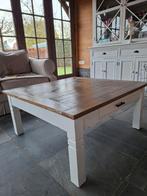 Salontafel landelijke stijl met lades, Huis en Inrichting, Ophalen, Gebruikt, 50 tot 100 cm, Vierkant