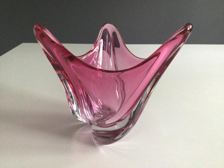 Val Saint Lambert vaas kristal, Antiek en Kunst, Antiek | Glaswerk en Kristal, Ophalen of Verzenden