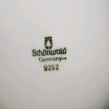 Shönwald Germany 9282 porselein vintage asbak bloemmotief  beschikbaar voor biedingen