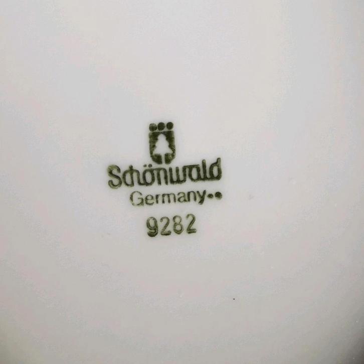 Shönwald Germany 9282 porselein vintage asbak bloemmotief, Verzamelen, Porselein, Kristal en Bestek, Zo goed als nieuw, Overige typen