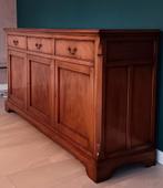 Buffet en acajou massif de style Louis-Philippe, Maison & Meubles, 200 cm ou plus, Avec tablette(s), Comme neuf, Enlèvement