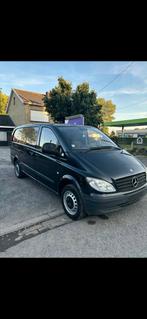 Vito 115cdi long 2007 airco, Auto's, Zwart, Mercedes-Benz, Diesel, Particulier