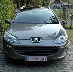 Peugeot 407 break dec 2008, Auto's, Zwart, Beige, Leder, Particulier