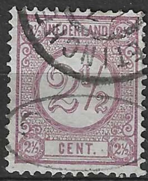 Nederland 1876/1894 - Yvert 33 - Cijfers - 2 1/2 c. (ST), Postzegels en Munten, Postzegels | Nederland, Gestempeld, Verzenden