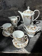 Art deco koffie- of theeservies in porselein (Epiag), Antiek en Kunst, Ophalen of Verzenden
