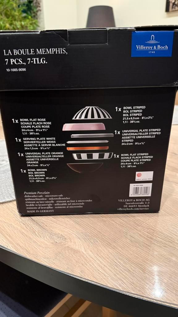 La Boule Set de dîner multicolore, porcelaine haut de gamme, Computers en Software, Interne voedingen, Zo goed als nieuw, Ophalen