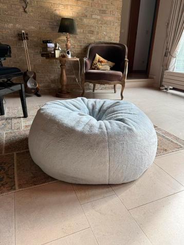 Lounge pug zitzak - Faux fur-zilvergrijs beschikbaar voor biedingen