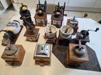 Unieke verzameling van 12 antieken koffiemolens, Antiek en Kunst, Ophalen