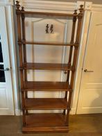 Oud vintage boekenkastje - open kast - winkelrek kersenhout, Enlèvement
