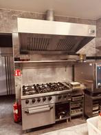 Gasfornuis met 6 branders op gasoven GN 2/1 en neutrale, Ophalen of Verzenden