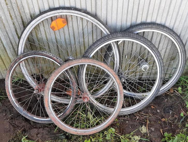 Setje fietsbanden, Fietsen en Brommers, Fietsonderdelen, Gebruikt, Ophalen