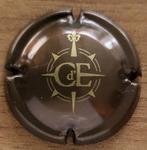 Belgische Crémantcapsule CHANT D'ÉOLE bruin & goud nr 01, Verzamelen, Wijnen, Ophalen of Verzenden, Nieuw, Overige gebieden, Witte wijn