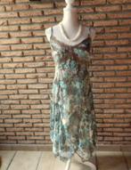 (16)- robe femme t.40 bleu brune -, Maat 38/40 (M), Blauw, Ophalen of Verzenden, Zo goed als nieuw