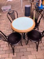 Circa 50 bistrotafel + stoelen, Antiek en Kunst, Ophalen