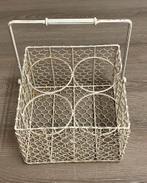 IJzeren flessenhouder, 4 flessen, prijs: 8€, Ophalen of Verzenden, Gebruikt