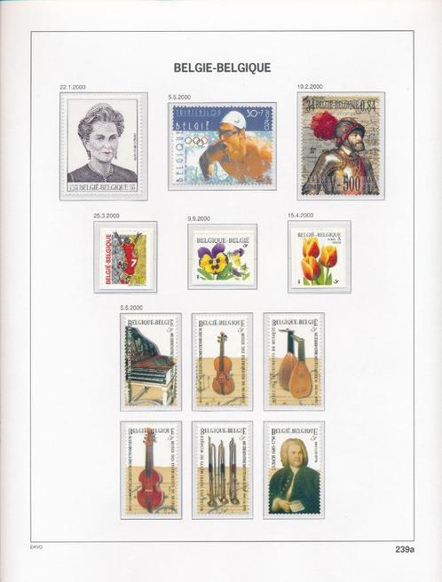 Jaar 2000 België supplement 1b, op gratis DAVO Luxe, Postzegels en Munten, Postzegels | Europa | België, Postfris, Postfris, Ophalen of Verzenden
