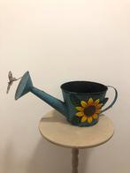 Gieter • vintage • industrieel • zonnebloem • decoratie, Ophalen, Gebruikt, Metaal