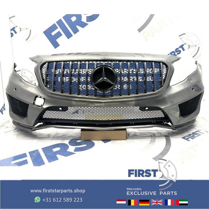W156  GLA AMG BUMPER X156 GT VOORBUMPER ZWART WIT GRIJS PRE-, Auto-onderdelen, Carrosserie, Bumper, Mercedes-Benz, Voor, Gebruikt