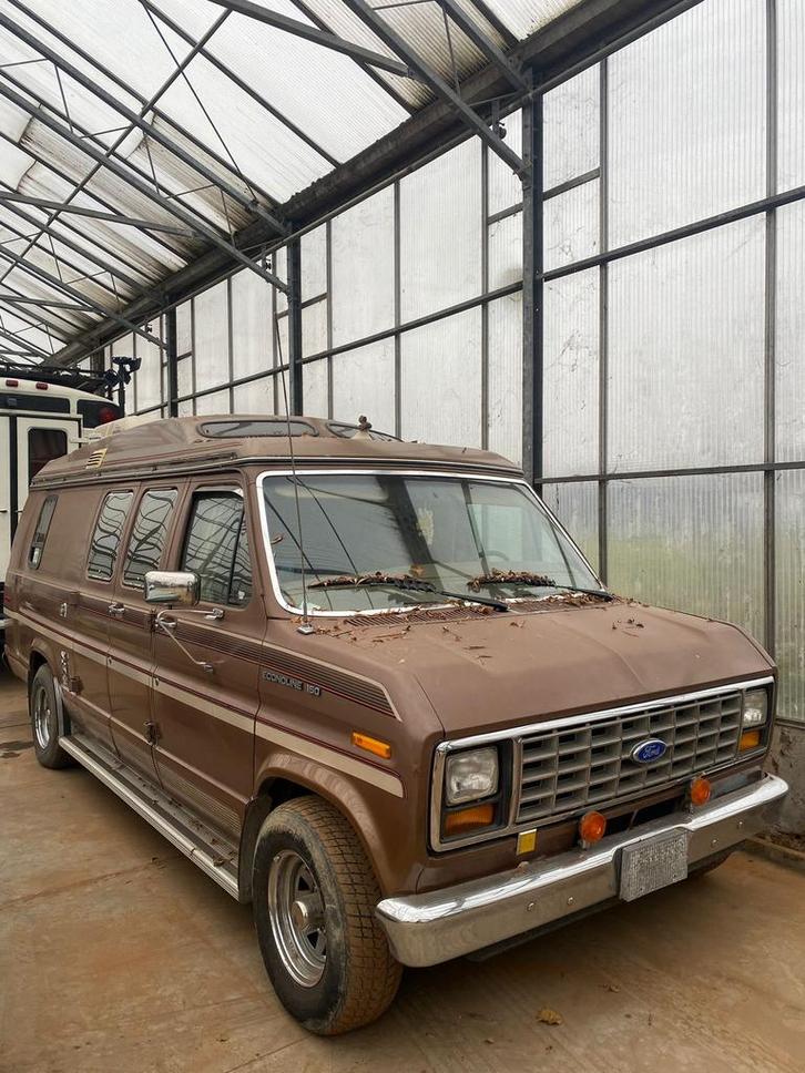 Ford e350 econoline van camper, Caravans en Kamperen, Mobilhomes, Particulier, Ford, LPG, Automaat, Ophalen