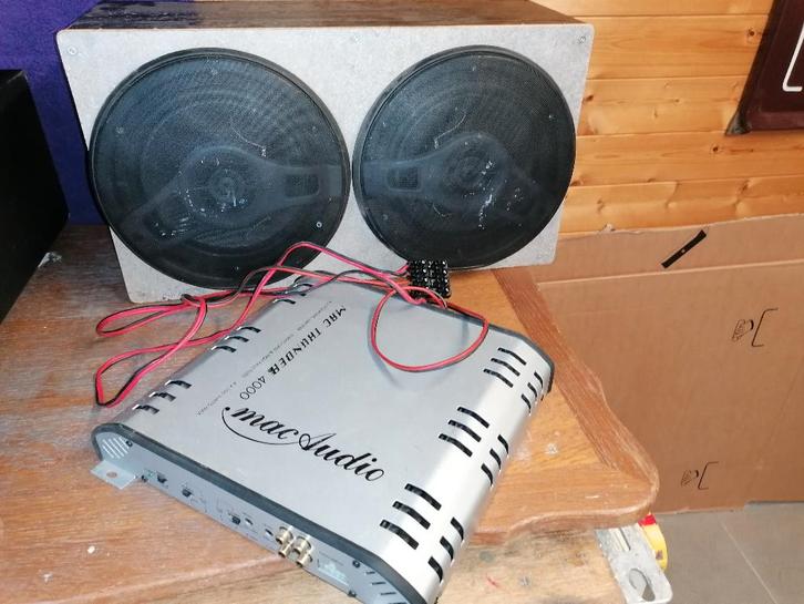 pioneer luidsprekers +mac audio versterker, Auto diversen, Autospeakers, Gebruikt, Ophalen