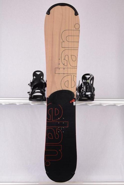 150 155 cm snowboard ELAN EXPLORE R, black/wood, woodcore, Sport en Fitness, Snowboarden, Gebruikt, Board, Verzenden