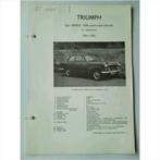 Triumph Herald 1200 Vraagbaak losbladig 1961-1963 #1 Nederla, Utilisé, Enlèvement ou Envoi