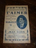 Bladmuziek partituur muziek T'AIMER piano Jean Daris TANGO, Muziek en Instrumenten, Bladmuziek, Ophalen of Verzenden, Piano