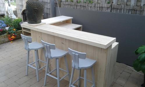 Unieke kwaliteit toog van steigerhout in elke maat en vorm, Jardin & Terrasse, Accessoires mobilier de jardin, Neuf, Enlèvement