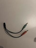Audio adapter voor microfoon en koptelefoon, Ophalen, Zo goed als nieuw