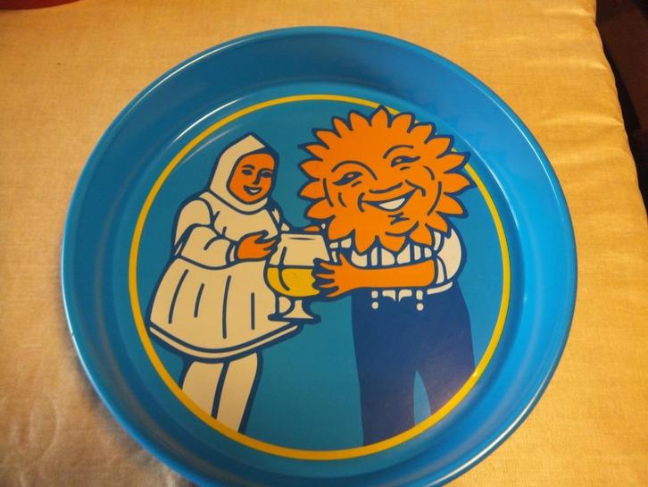 bierplateau, sezoens, Verzamelen, Biermerken, Zo goed als nieuw, Reclamebord, Plaat of Schild, Ophalen of Verzenden