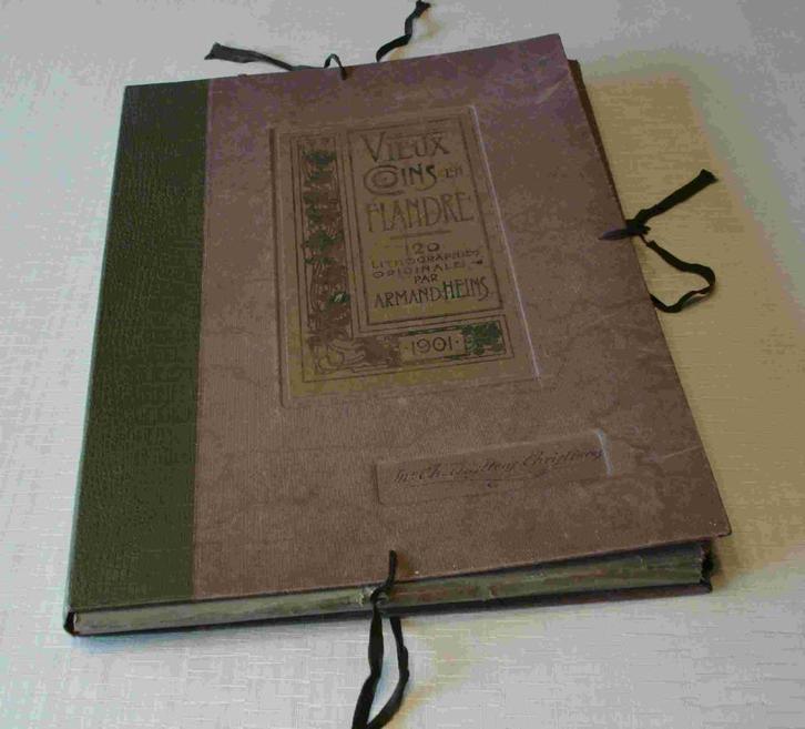 Vieux coins en Flandre 1901 Heins litho's, Verzamelen, Foto's en Prenten, Gebruikt, Ophalen of Verzenden