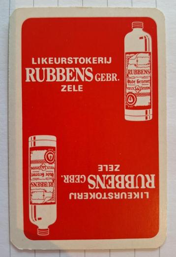 Distillerie de cartes à jouer, distillerie, gin Rubbens Zele, Enlèvement ou Envoi, Comme neuf, Carte(s) à jouer
