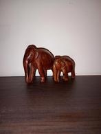 2 olifanten middel klein, Antiek en Kunst, Ophalen of Verzenden