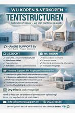 Te koop, gebruikte kadertenten/pagodes en tentvloeren, Hobby en Vrije tijd, Spaarzegeltjes, Ophalen