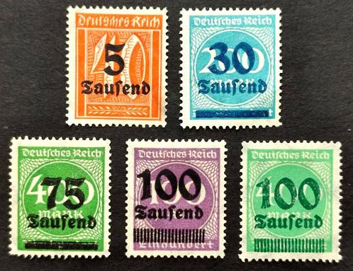 5X Weimar republiek 8/9/1923, Timbres & Monnaies, Timbres | Europe | Allemagne, Autres périodes, Enlèvement ou Envoi