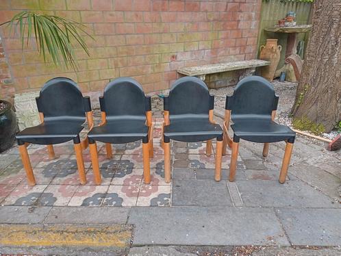 4 Stoelen Thonet Flex 2000 Gerd Lange, Huis en Inrichting, Stoelen, Gebruikt, Vier, Kunststof, Zwart, Ophalen