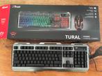 Trust GXT 845 Tural gaming toetsenbord, Ophalen of Verzenden, Qwerty, Bedraad, Trust