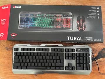 Trust GXT 845 Tural gaming toetsenbord beschikbaar voor biedingen