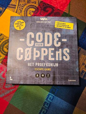 Code van coppens het proefkonijn, escape game beschikbaar voor biedingen