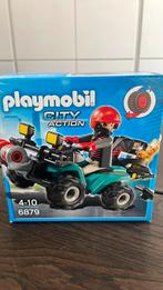 Playmobil City Action Bandiet met quad en lier, Ophalen of Verzenden, Zo goed als nieuw, Complete set