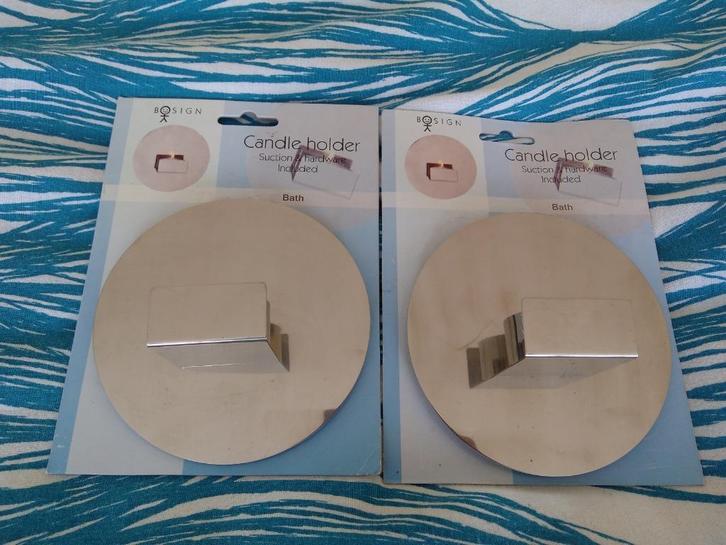 2 x BOSIGN candle holder bath, Maison & Meubles, Accessoires pour la Maison | Bougeoirs & Bougies, Neuf, Chandelier, Moins de 25 cm