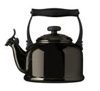 Bouilloire sifflante vintage, lande, le creuset noir, Electroménager, Sans fil, Comme neuf, 1 à 2 litres, Enlèvement ou Envoi