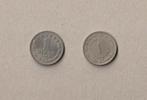 Joegoslavië : 2 (gebruikte) munten van 1 dinar (1965 - 1973), Ophalen of Verzenden, Joegoslavië, Setje