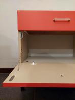 Vintage oranje commode/ low board kast, 1970s, Huis en Inrichting, Kasten | Dressoirs, 100 tot 150 cm, Zo goed als nieuw, 25 tot 50 cm