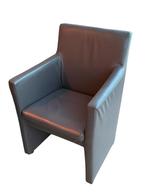 6 eetkamerstoelen, Gris, Nepleren eetfauteuils, Synthétique, Enlèvement