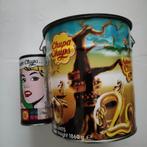 2 cilindervormige blikken Chupa Chups Dali Natalia Lopez, Verzamelen, Verpakking, Gebruikt, Ophalen of Verzenden