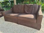 Gratis zetel, donkerbruin 2.5zit en 3zit, Huis en Inrichting, Zetels | Zetels, Ophalen, Gebruikt, 150 tot 200 cm, Driepersoons