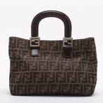 Fendi FF Zucca-tas, Ophalen of Verzenden, Gebruikt, Bruin, Handtas