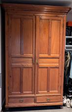 Houten antieke kast, Huis en Inrichting, Kasten | Kleerkasten, Ophalen, Gebruikt, 200 cm of meer, 150 tot 200 cm